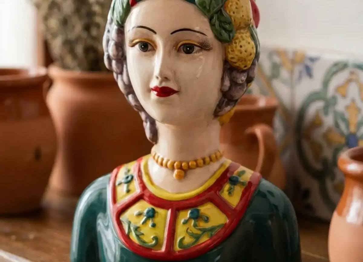 Sicily Blue Head Vase