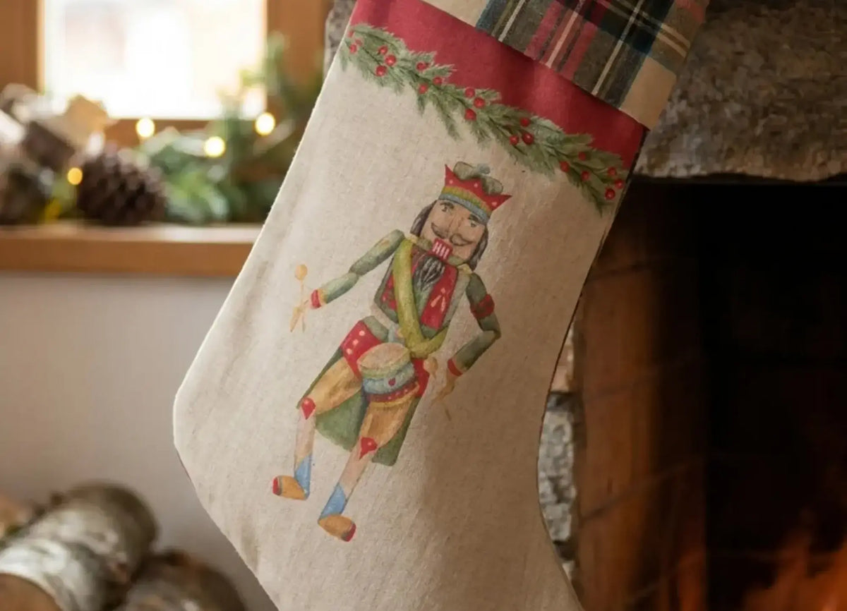 Vintage Toys Nutcracker Drum Stocking