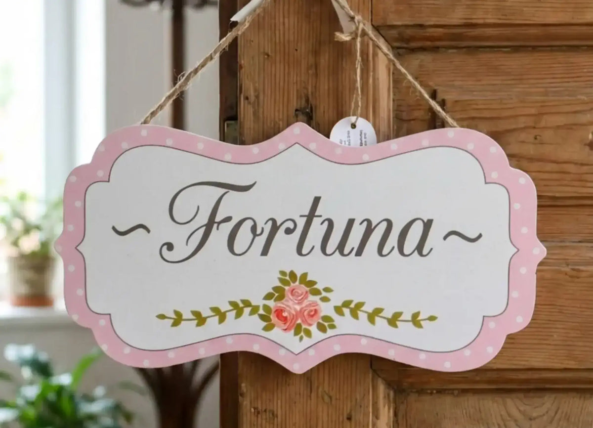 Wendy Decorazione Murale Scritta Fortuna