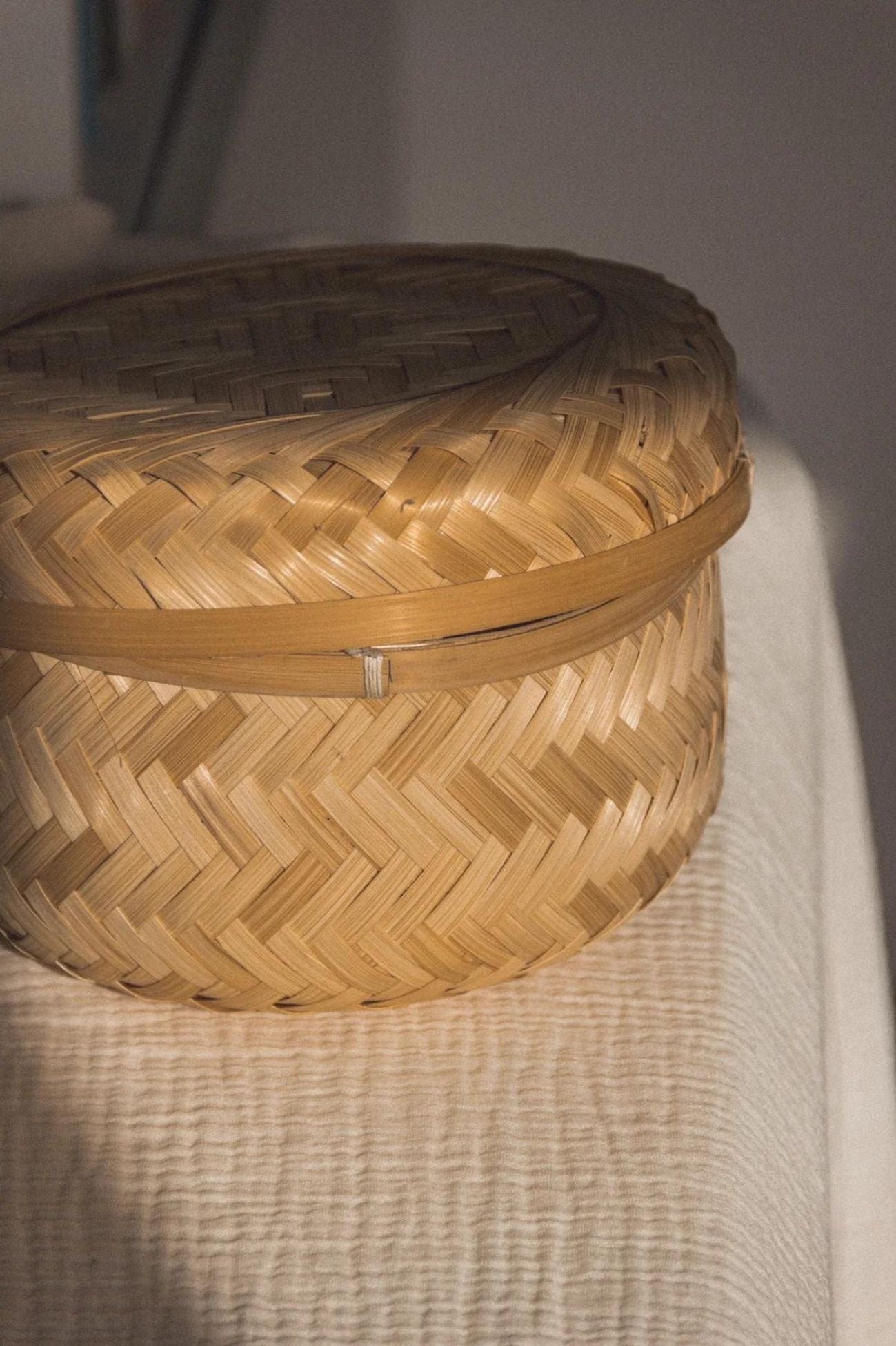 Éloge Joki Cestino portaoggetti in bambù realizzato a mano