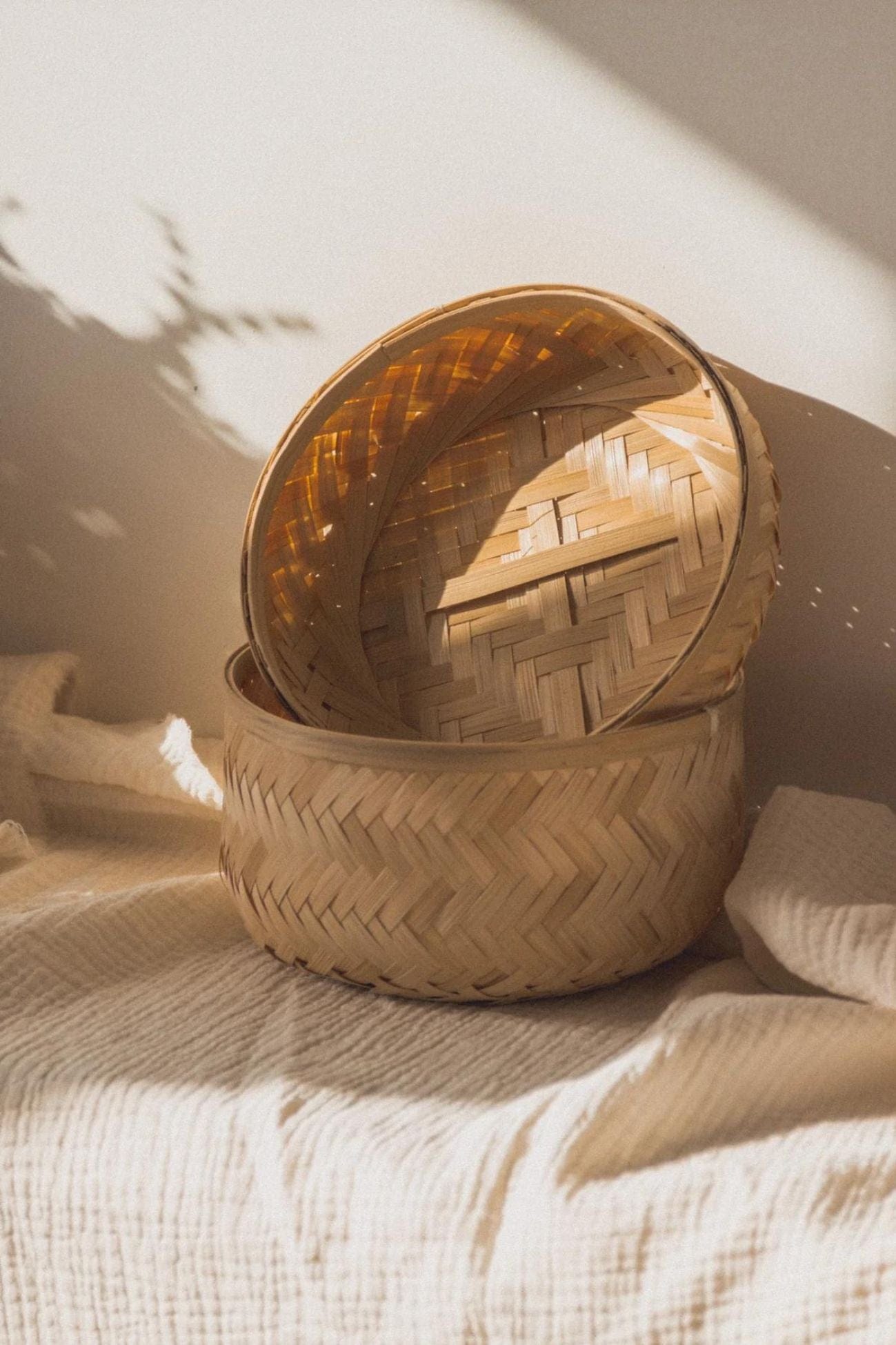Éloge Joki Cestino portaoggetti in bambù realizzato a mano