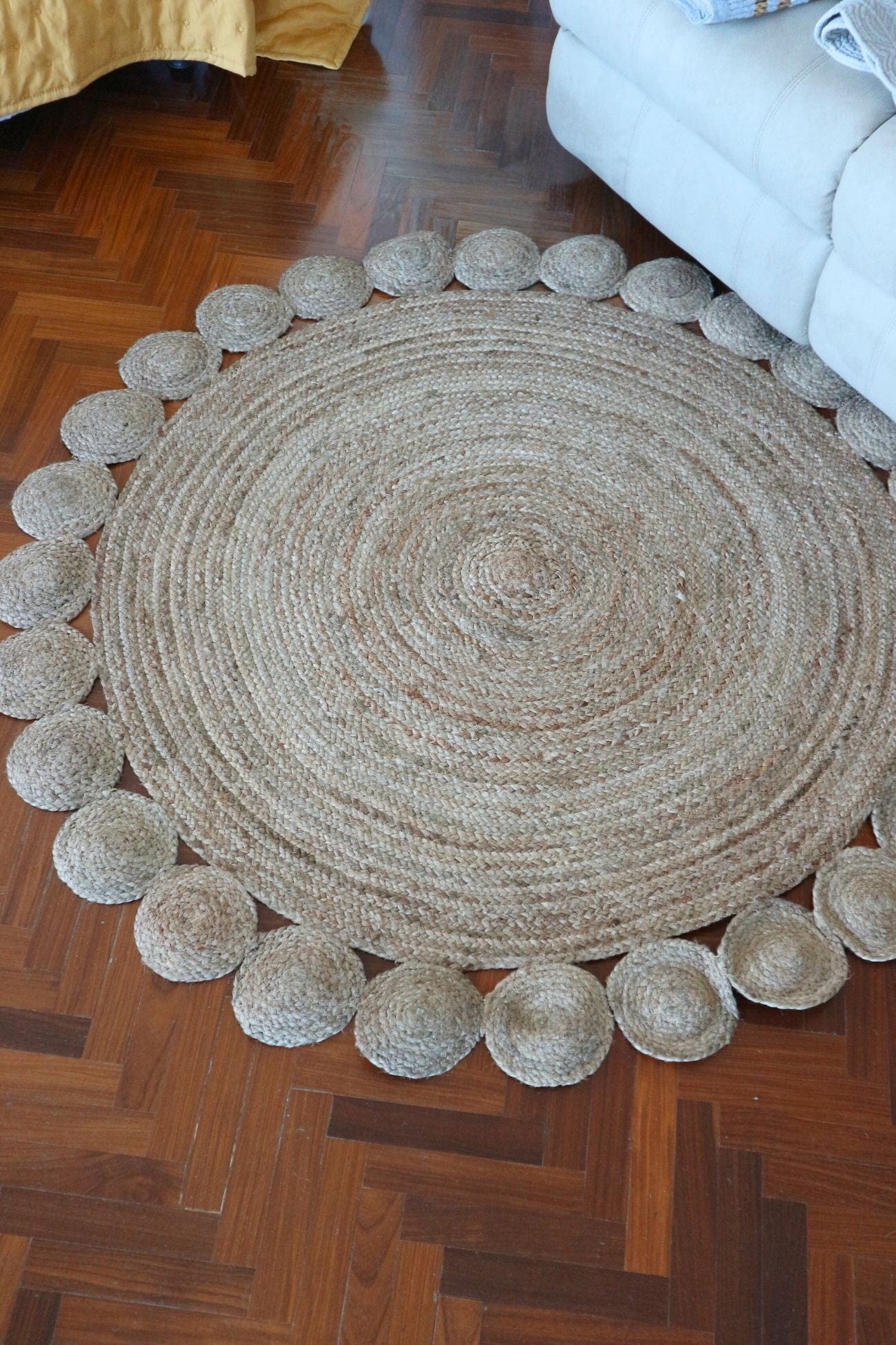 Item International Akwa Tappeto tondo in juta 150cm