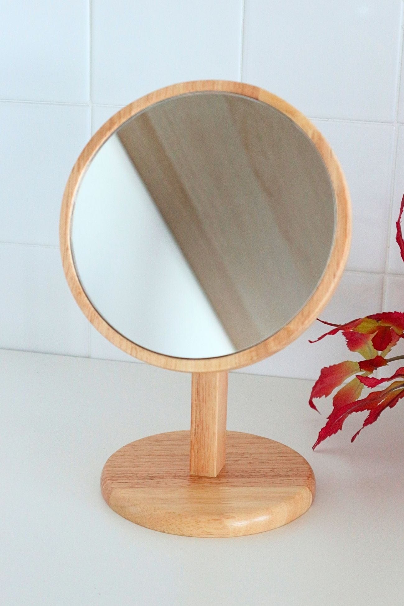 Item International Bamboe Bamboe - Specchio decorativo tondo in bambù | Item International