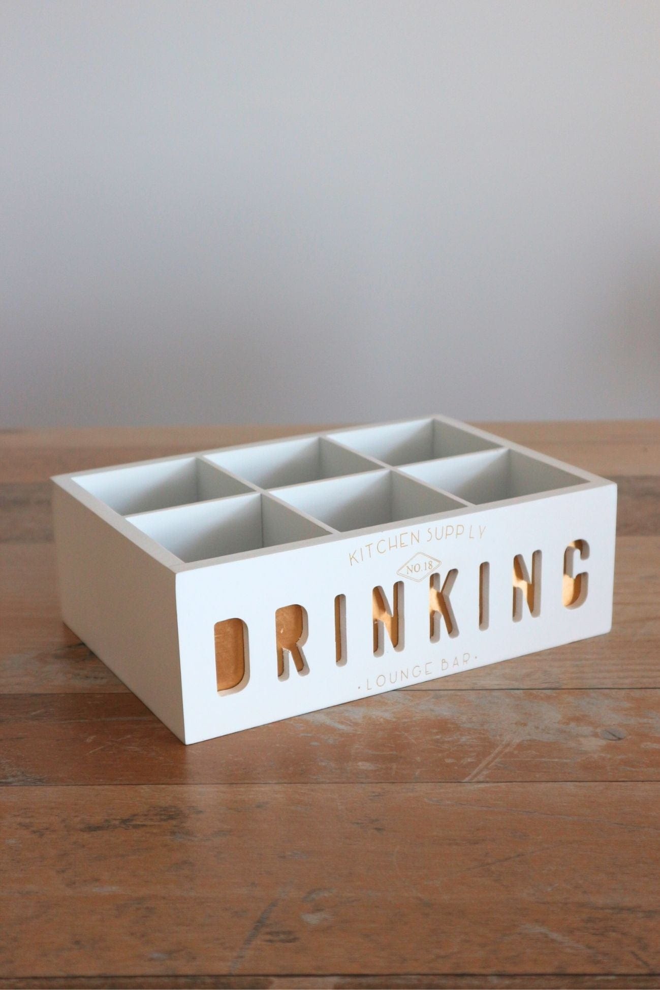Item International Drinking Drinking - Portabottiglie in legno bianco | Item International