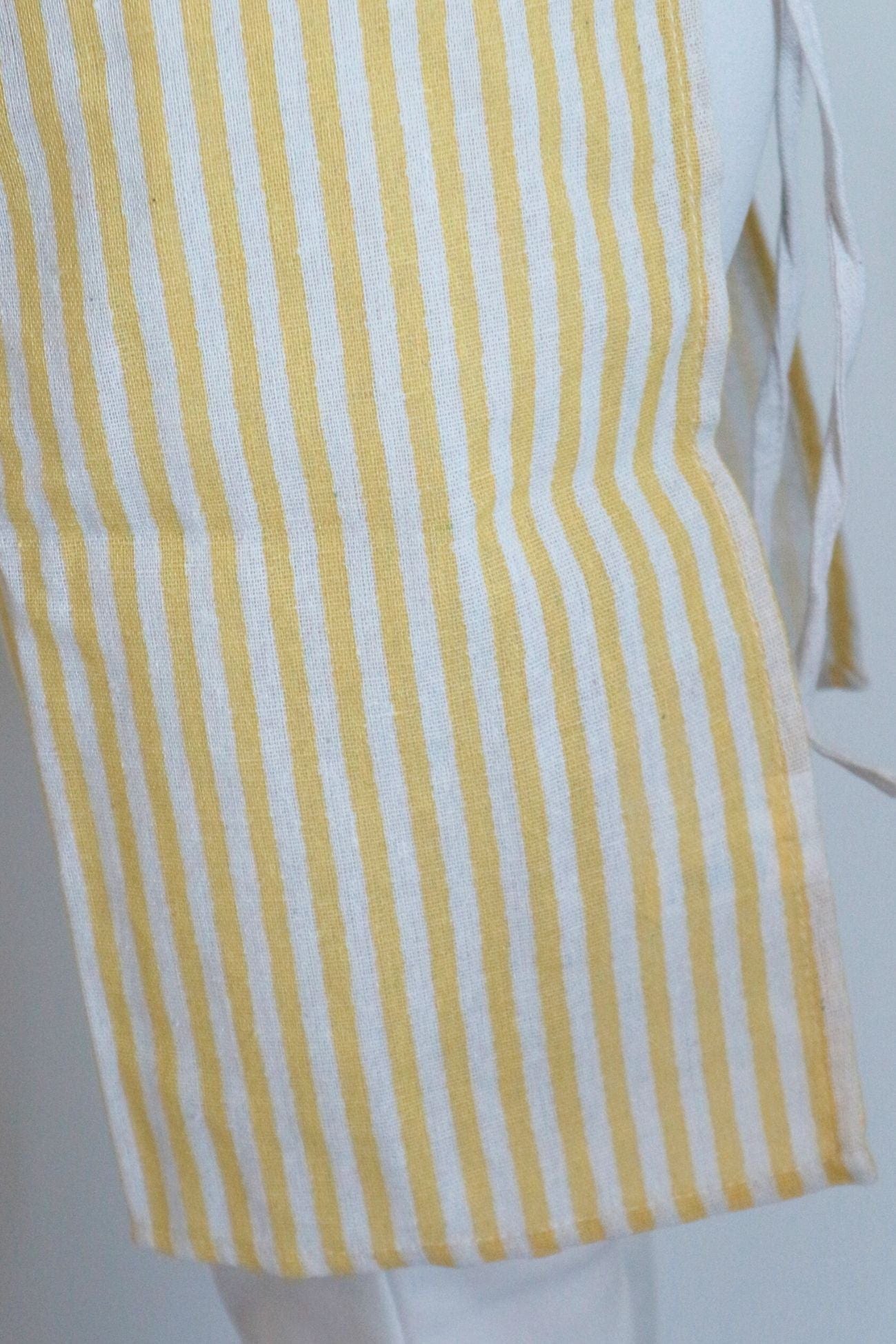 Item International Emilie Emilie - Grembiule giallo a righe con tasca | Item International