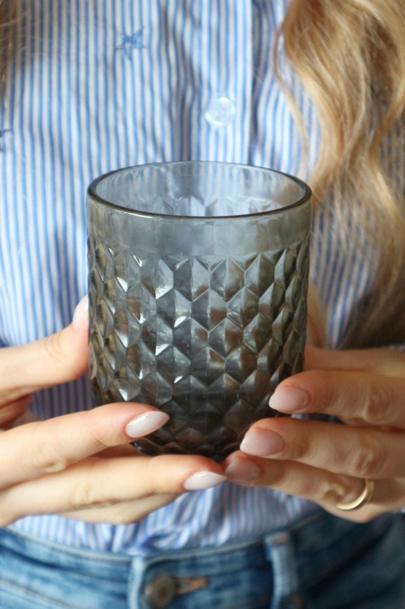 Item International Ermes Ermes - Bicchiere di vetro grigio 240ml | Item International