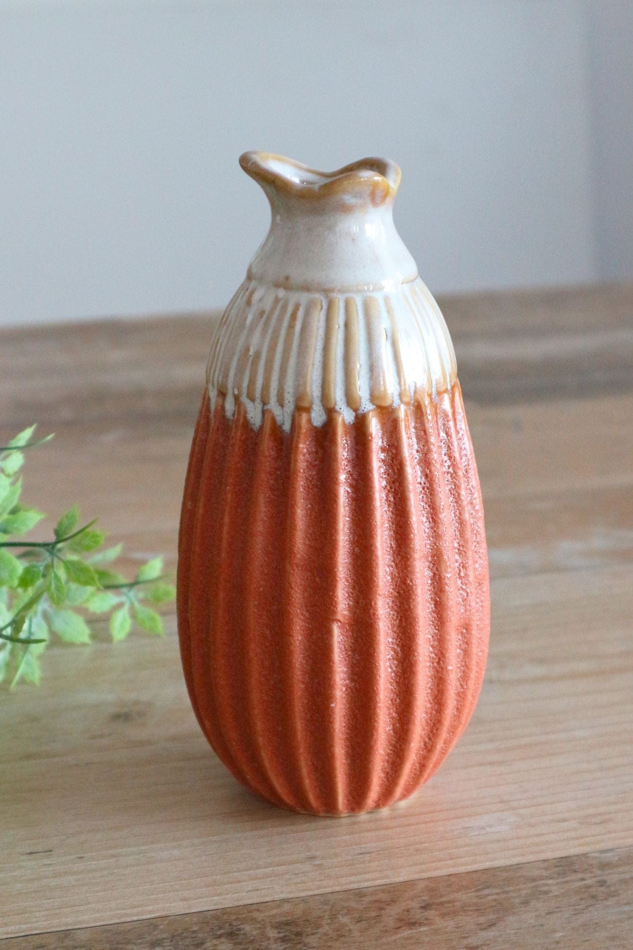 Item International Jaul Jaul - Vaso sfumato in ceramica in stile etnico | Item International
