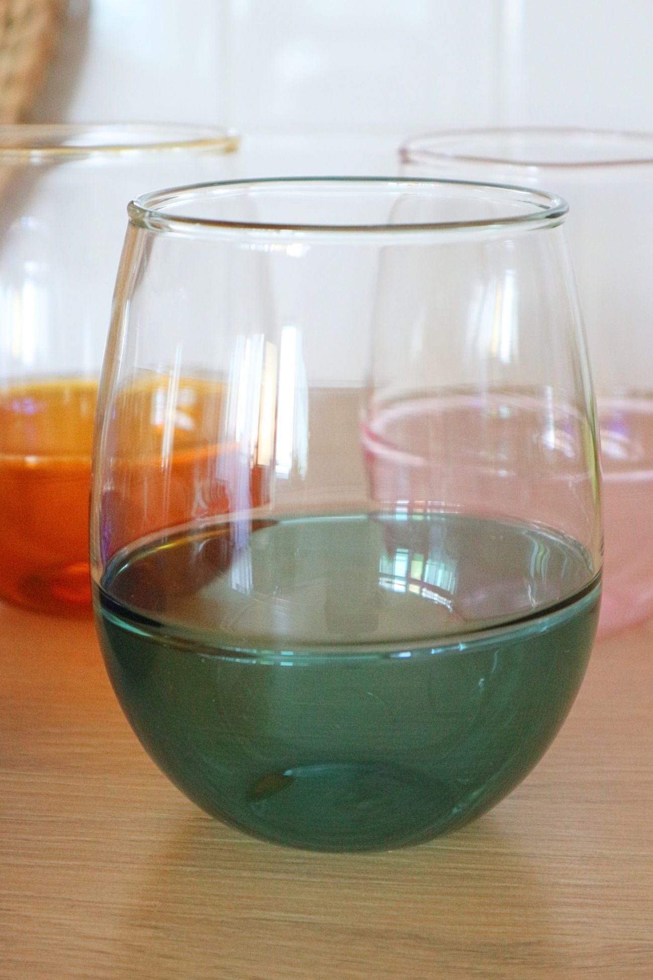 Item International Pop Pop - Set di 4 bicchieri colorati in vetro borosilicato | Item International