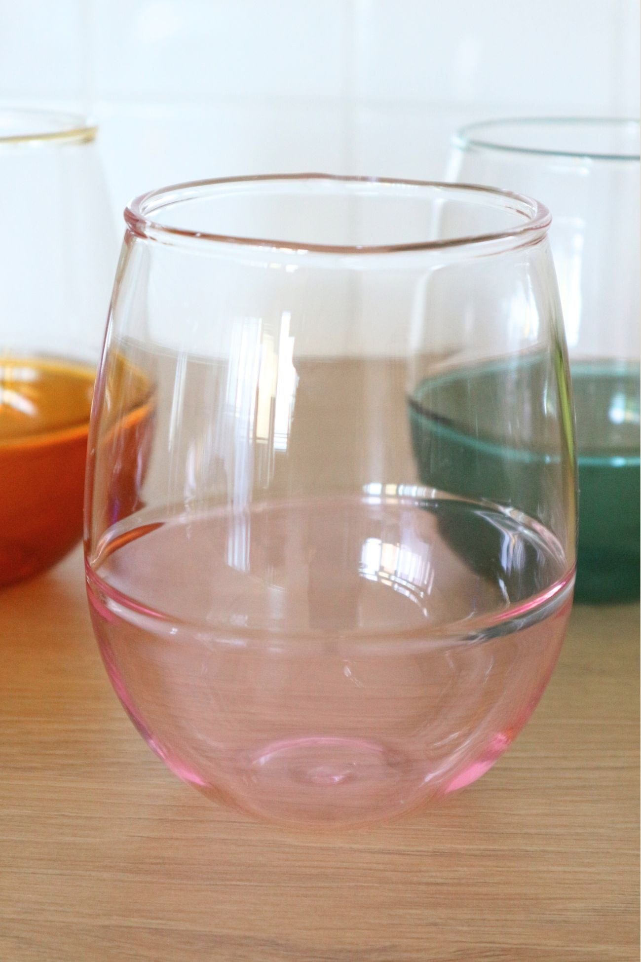 Item International Pop Pop - Set di 4 bicchieri colorati in vetro borosilicato | Item International