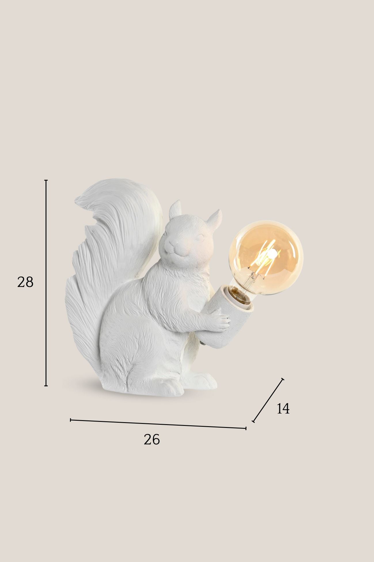 Item International Scrat Scrat - Lampada da scrivania a forma di scoiattolo | Item International