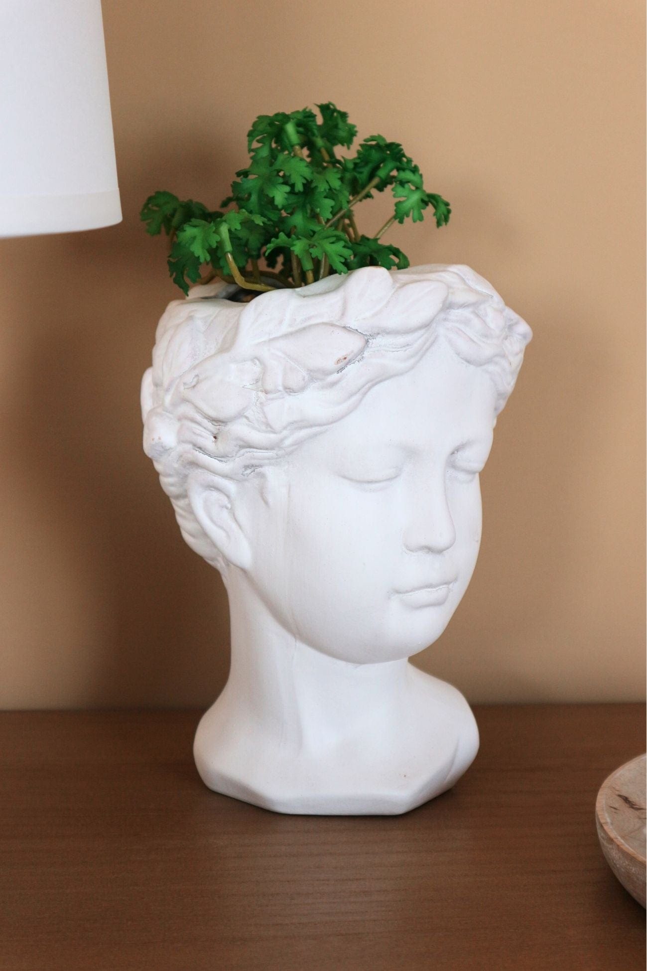 Item International Sylvia Sylvia - Piantina artificiale in ceramica con viso | Item International