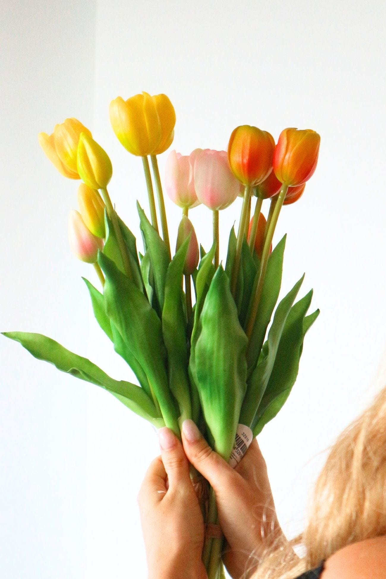 Jolipa Aletheia Aletheia - Mazzo di 5 tulipani artificiali color arancione 40 cm | Jolipa
