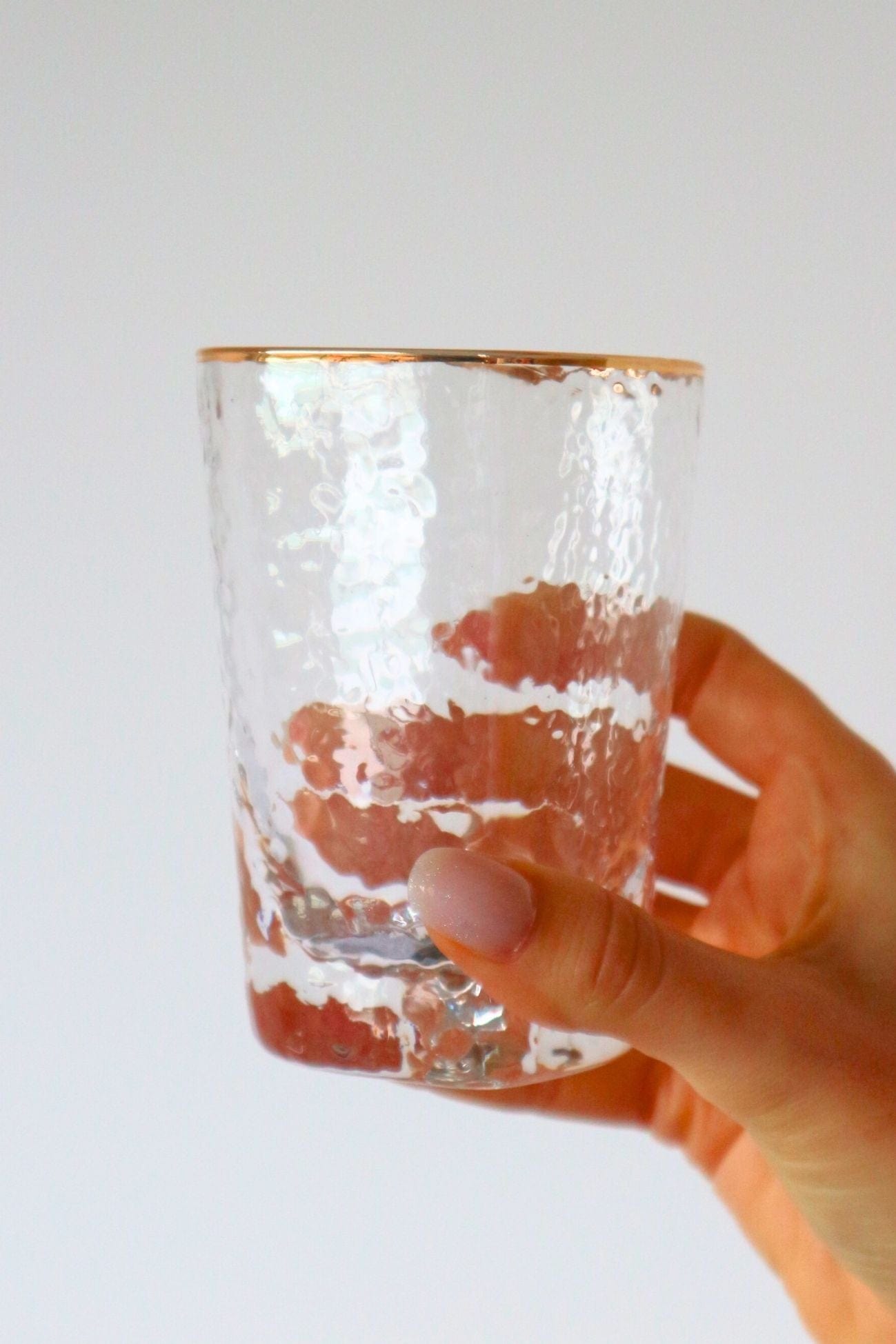 Jolipa Gylde Gylde - Bicchiere in vetro con bordi dorati | Jolipa