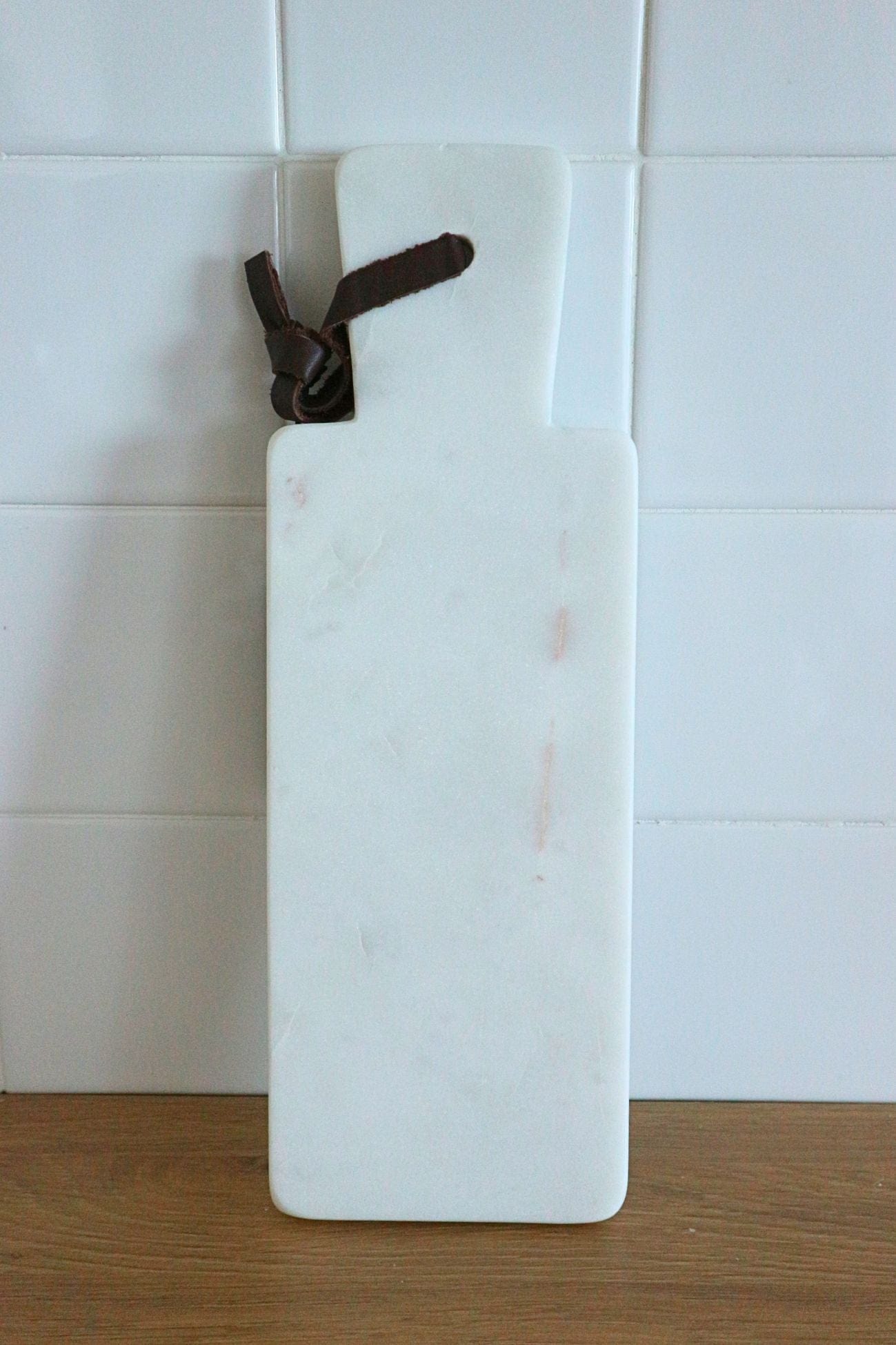 Jolipa Mabel Mabel - Tagliere rettangolare in marmo bianco 40x10 | Jolipa