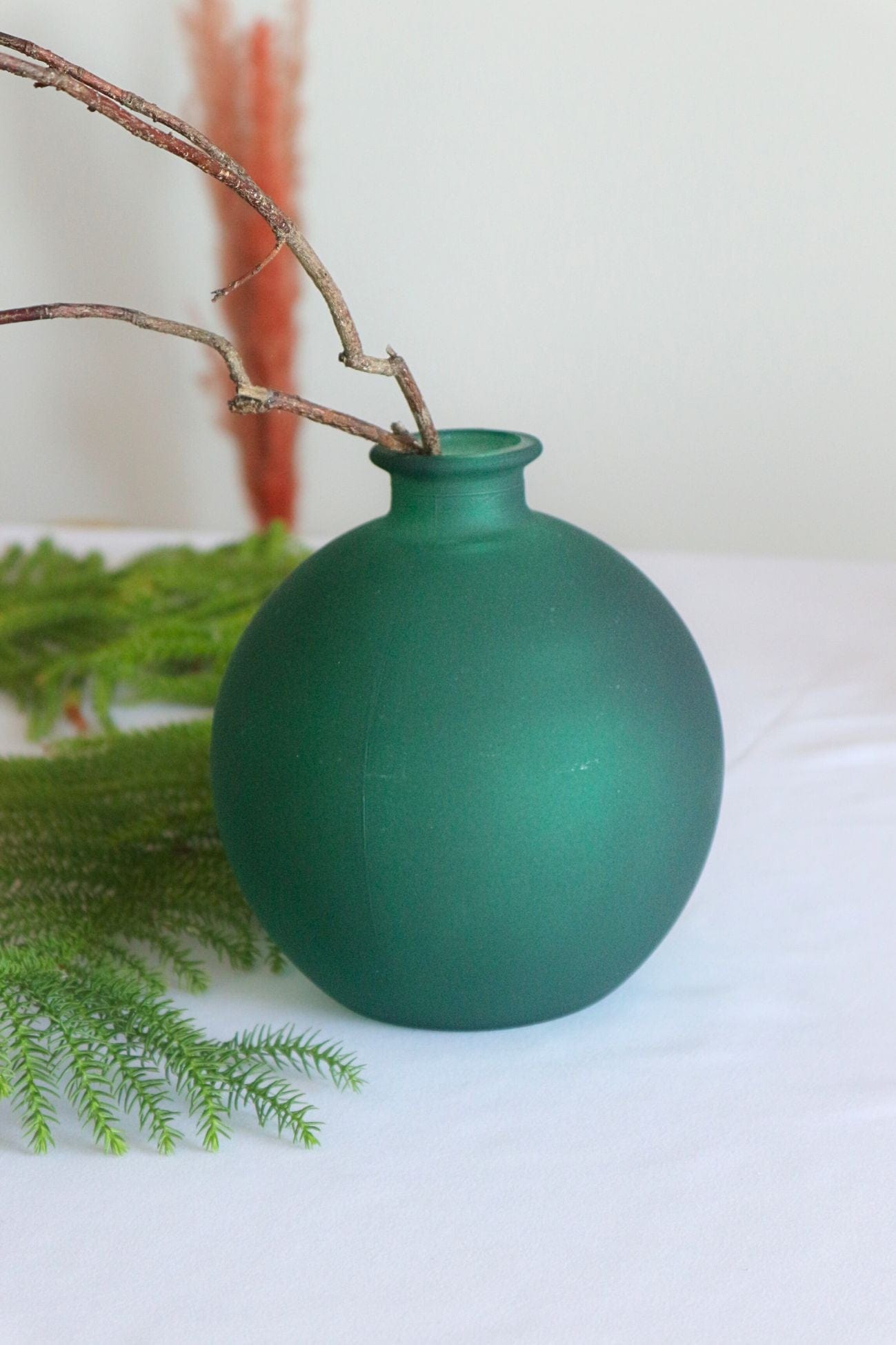 Jolipa Verre Verre - Vaso ampolla in vetro verde opaco | Jolipa