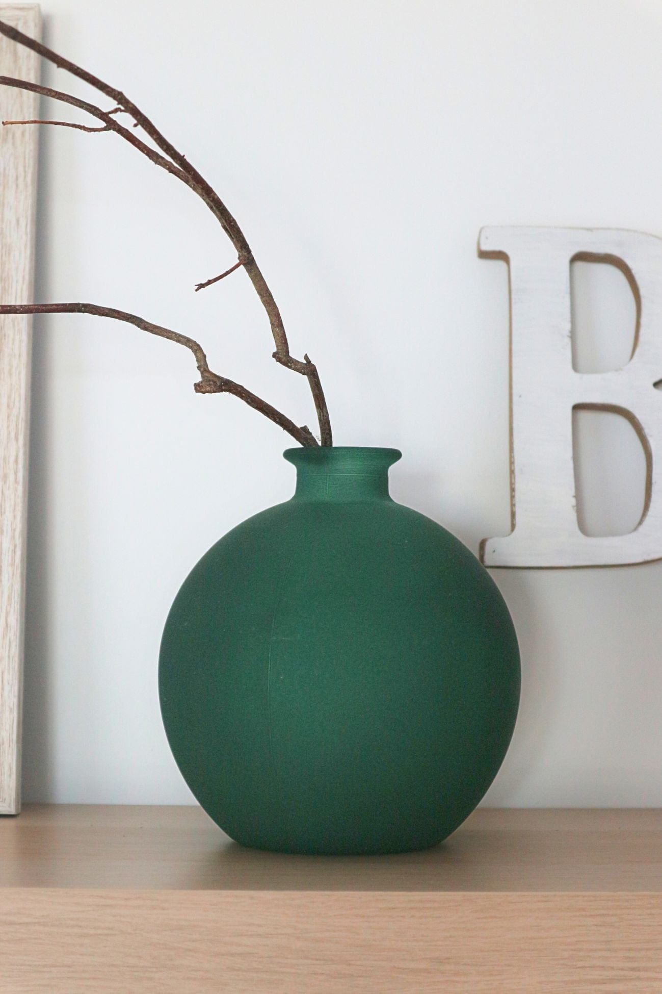 Jolipa Verre Verre - Vaso ampolla in vetro verde opaco | Jolipa