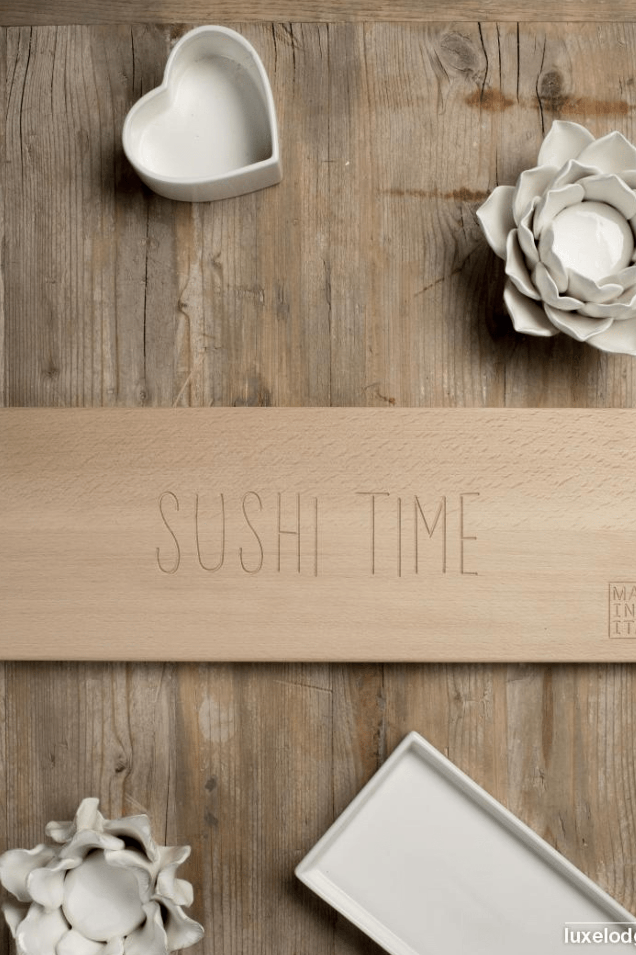 Luxe Lodge Firma Sushi Time - Tagliere in legno di faggio Made in Italy
