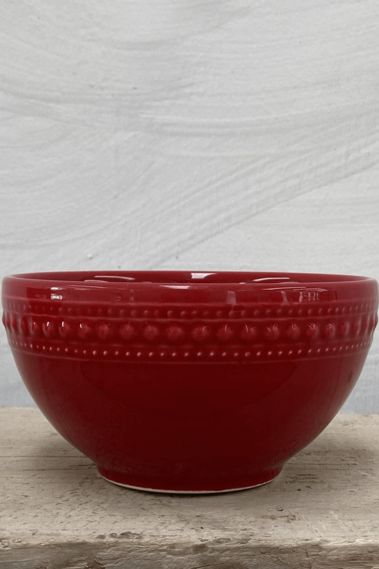 Luxe Lodge Jingle Bells Ciotola in ceramica rossa