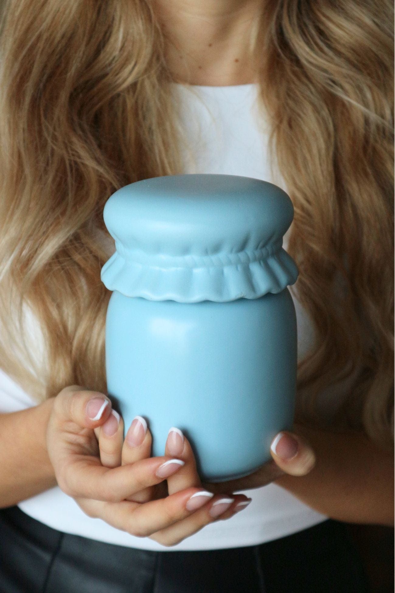 Novità Home Candy Candy - Barattolo in ceramica color pastello azzurro | Novità Home
