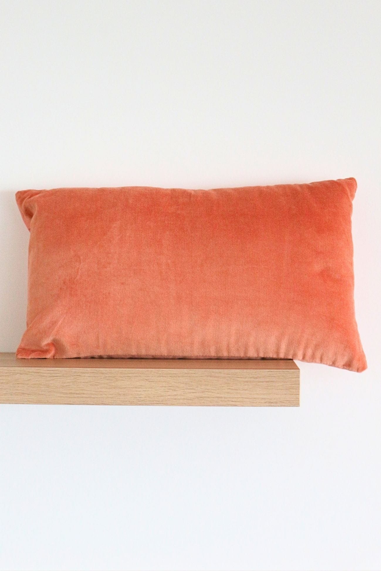 Novità Home Velvet Velvet - Cuscino arredo in velluto di cotone rosa salmone | Novità Home
