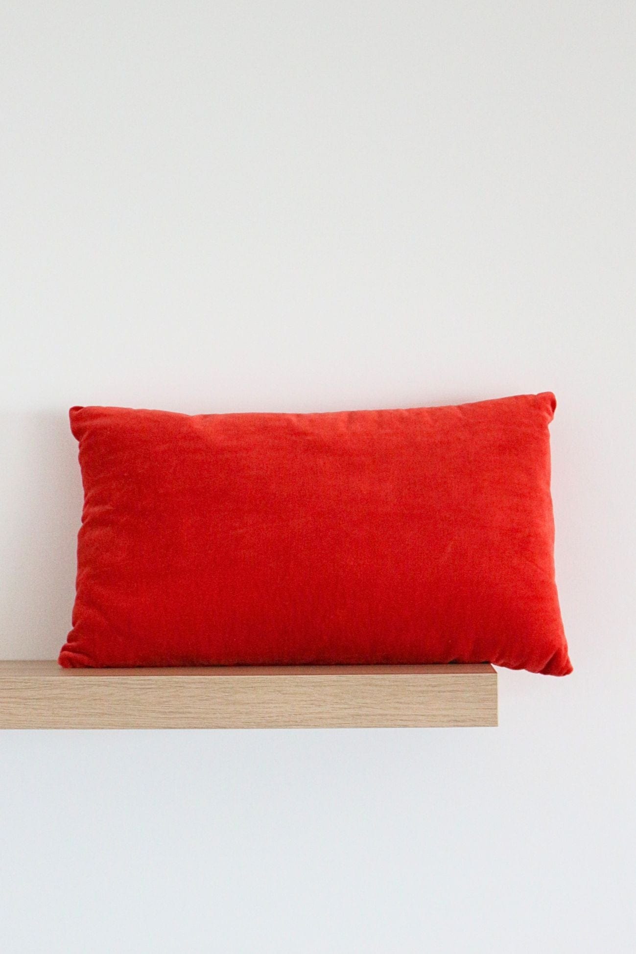 Novità Home Velvet Velvet - Cuscino arredo in velluto di cotone rosso | Novità Home