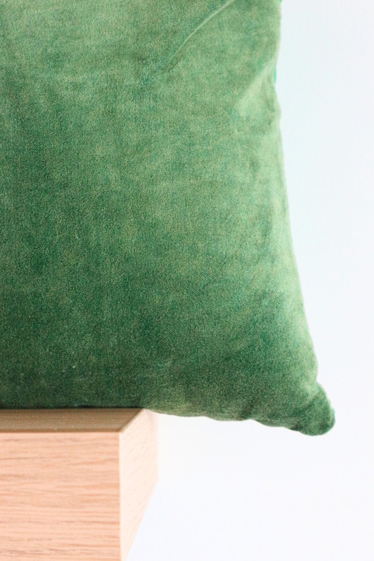 Novità Home Velvet Velvet - Cuscino arredo in velluto di cotone verde | Novità Home