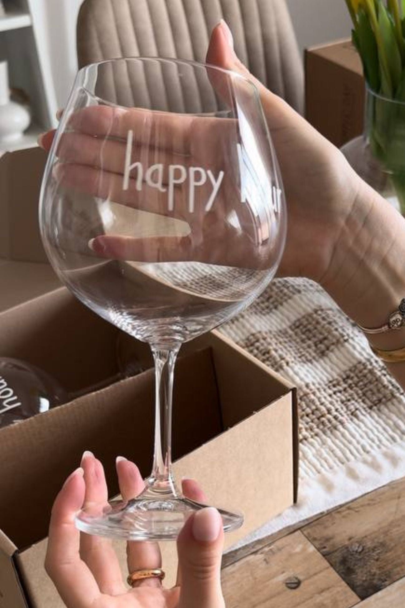 Simple Day Happy Hour Spritz - Set di 2 calici da aperitivo con disegno decorativo Spritz | Simple Day