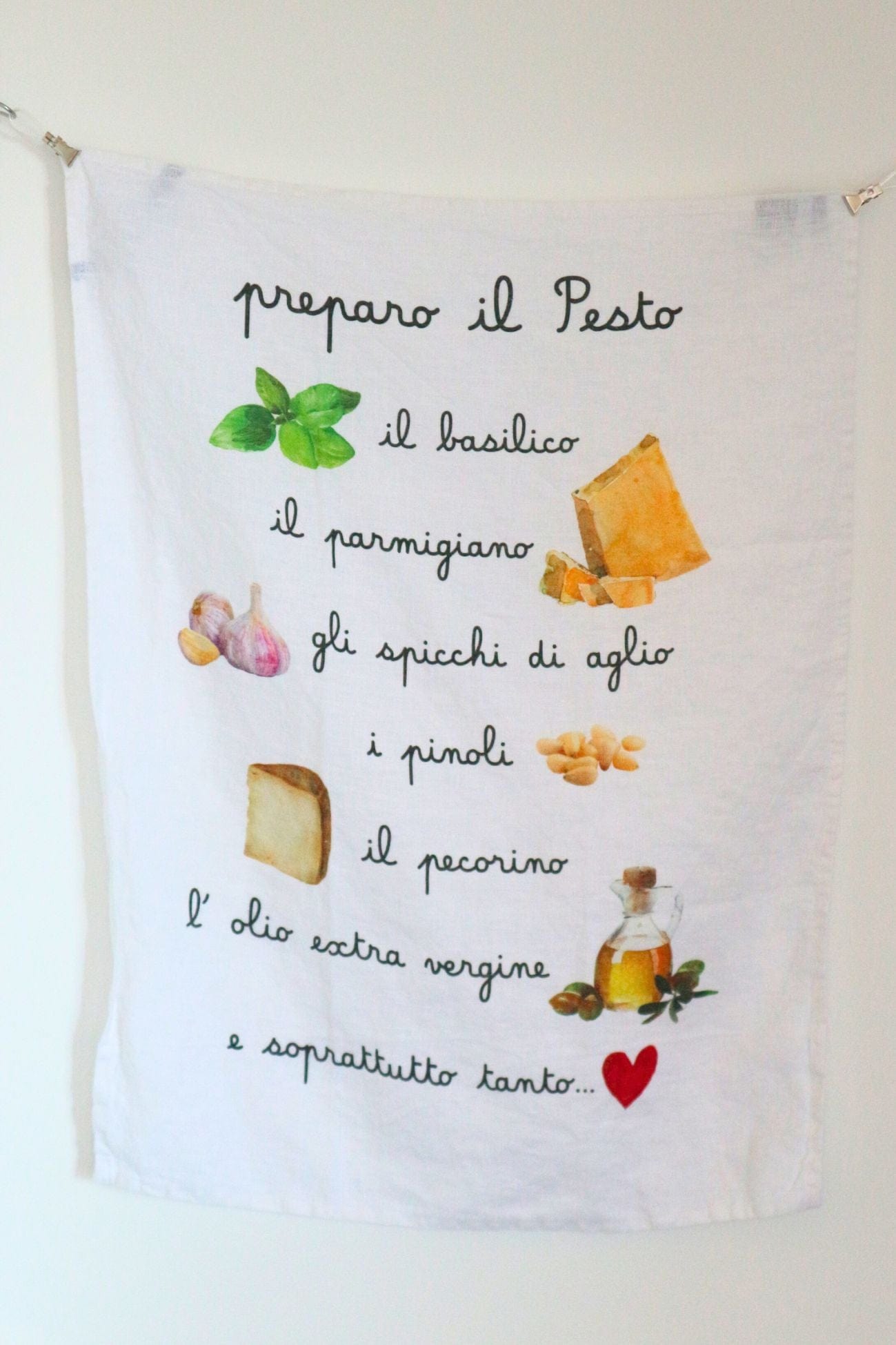 Simple Day Pesto Pesto - Canovaccio in lino Pesto | Simple Day