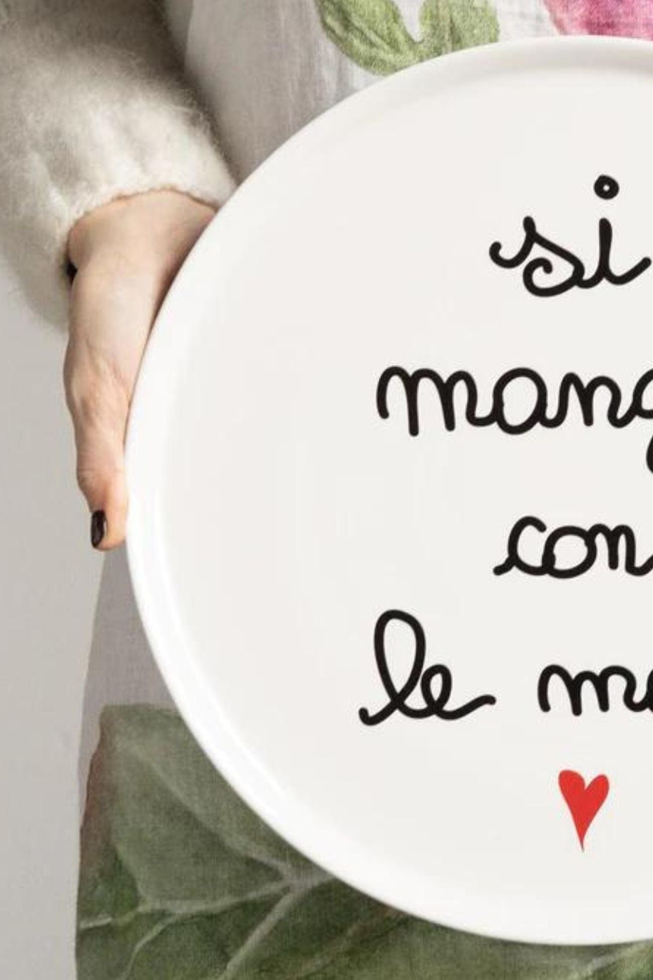 Simple Day Si Mangia Con Le Mani Si Mangia Con Le Mani - Piatto pizza Si Mangia Con Le Mani 31,5cm | Simple Day