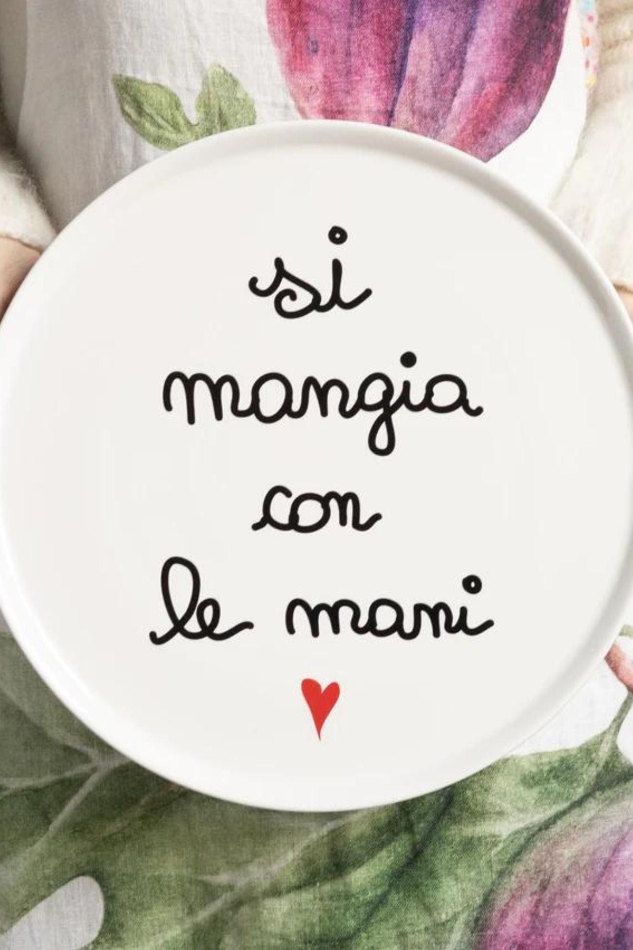 Simple Day Si Mangia Con Le Mani Si Mangia Con Le Mani - Piatto pizza Si Mangia Con Le Mani 31,5cm | Simple Day