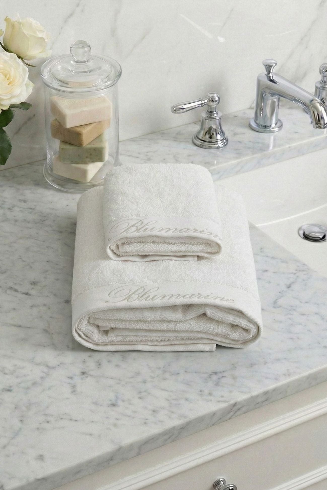 Spa Coppia Asciugamani Avorio
