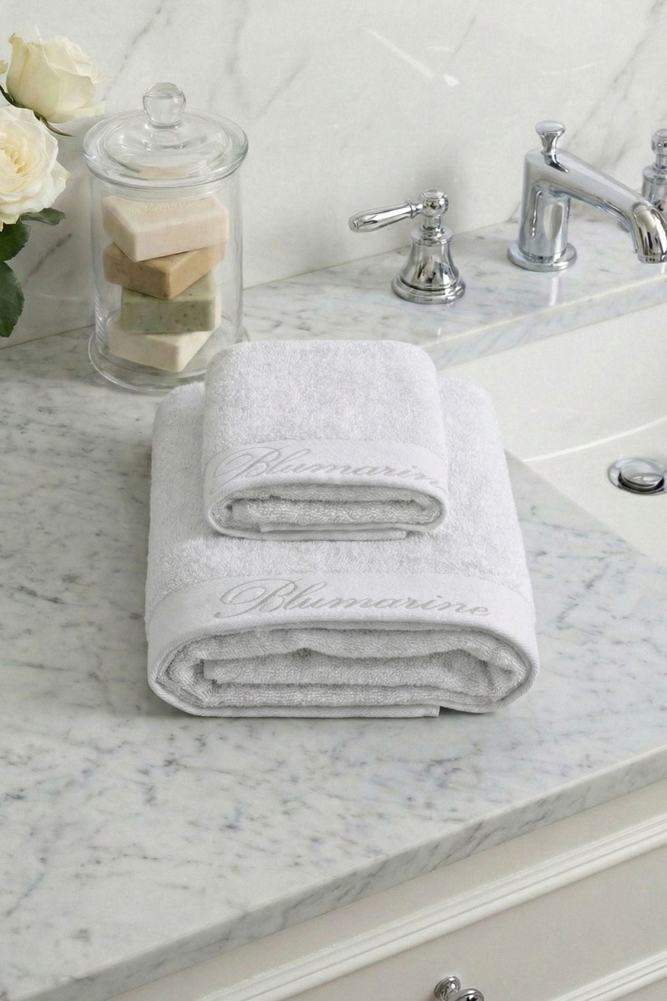 Spa Coppia Asciugamani Bianco