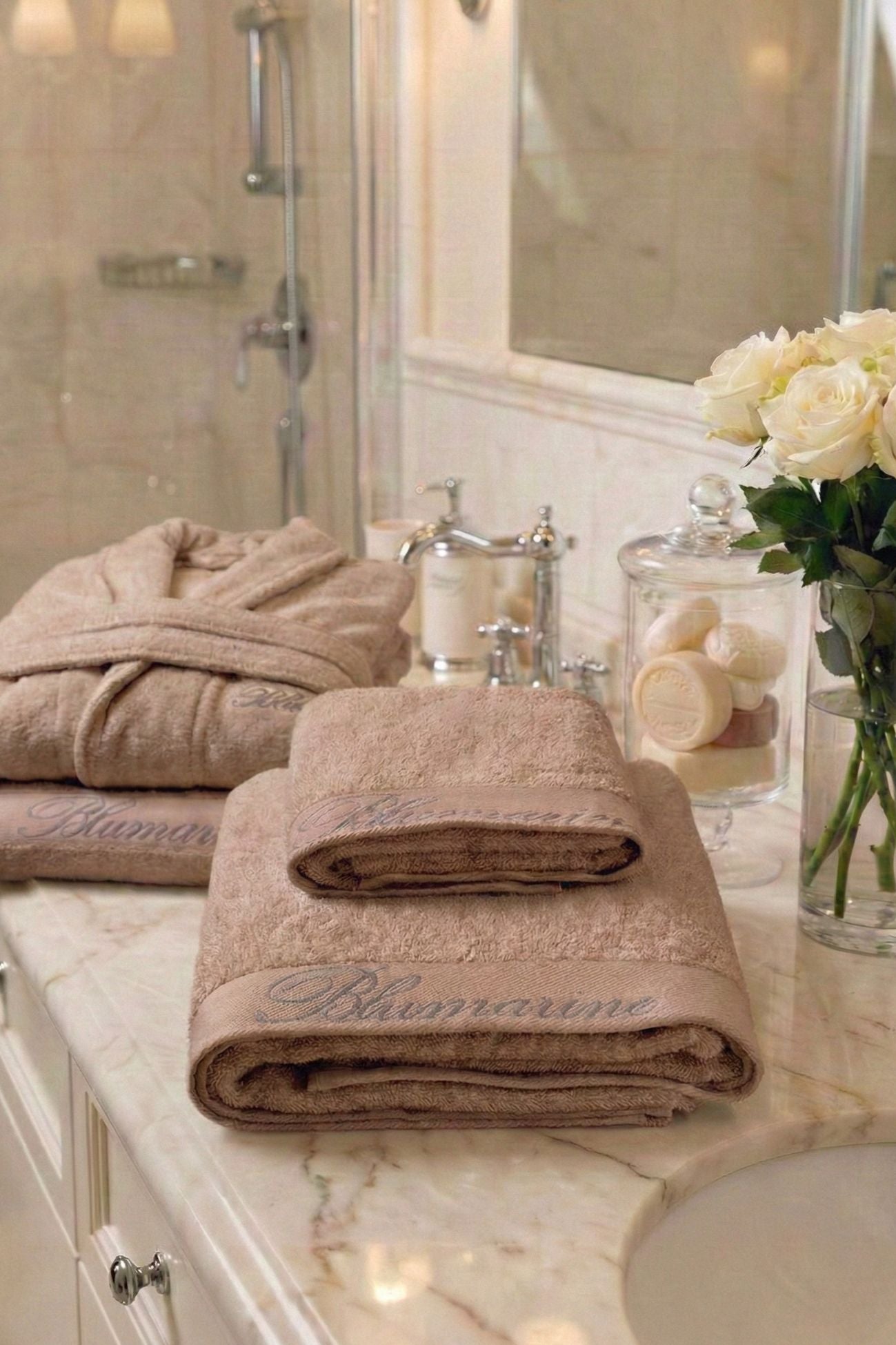 Spa Coppia Asciugamani Nocciola