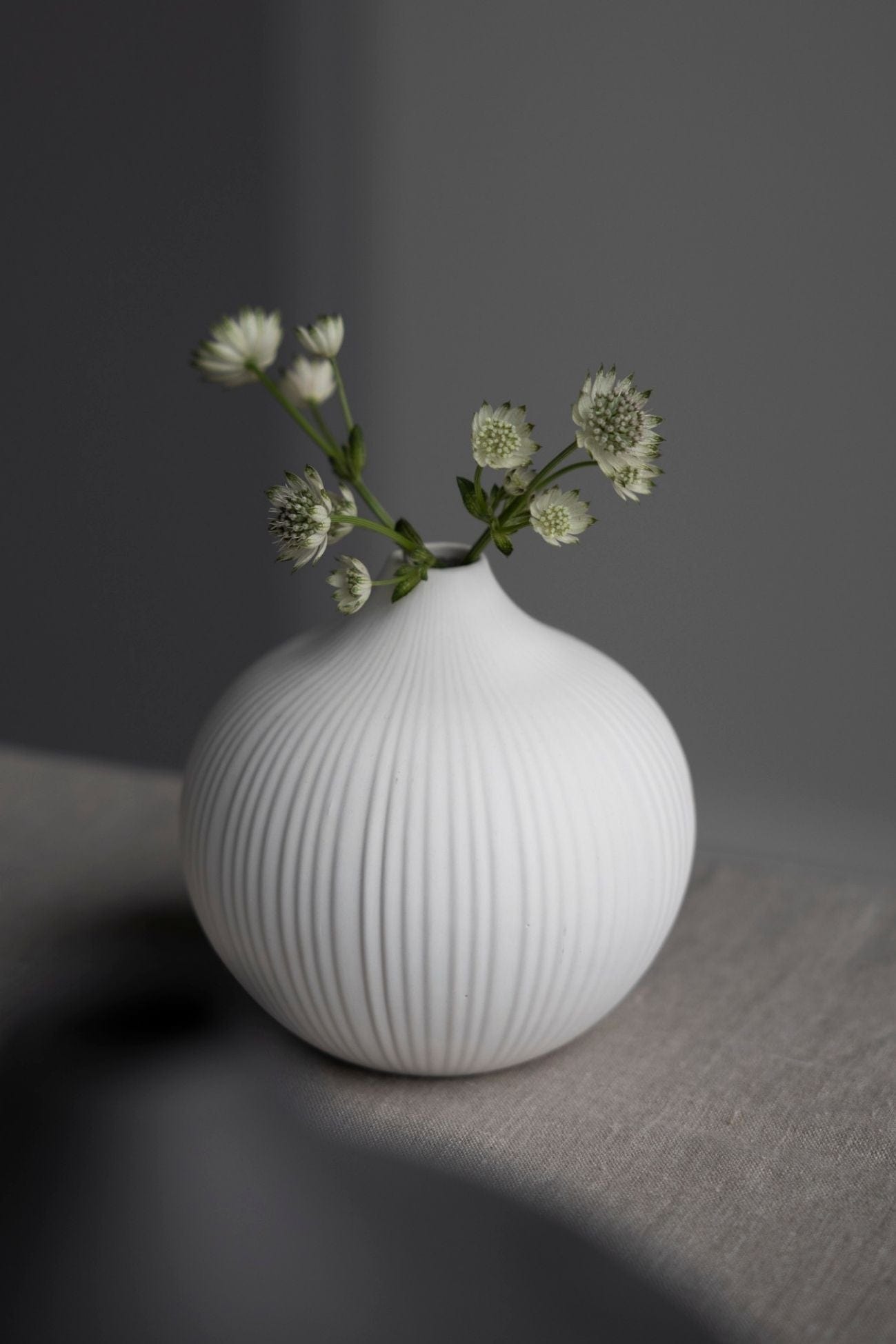 Storefactory Scandinavia Frobacken Frobacken - Vaso di design in ceramica opaca bianca in stile scandinavo | Storefactory Scandinavia