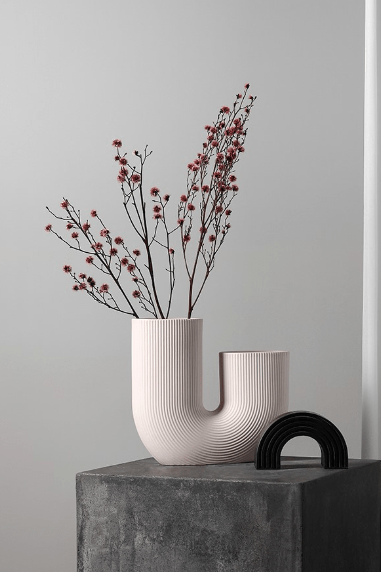 Storefactory Scandinavia Nordic Vaso di design Stråvalla in ceramica bianca