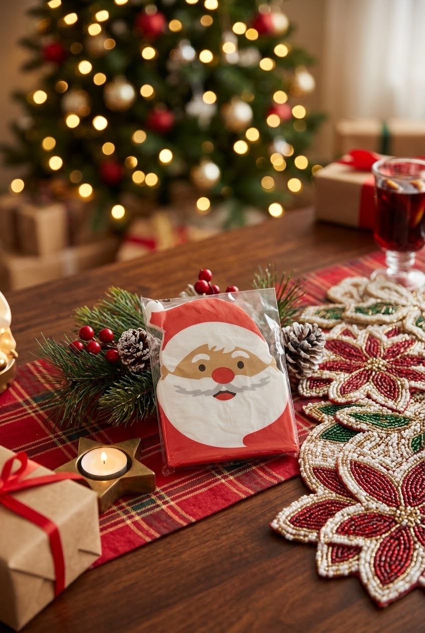 Babbo Natale Tovaglioli Sagomati